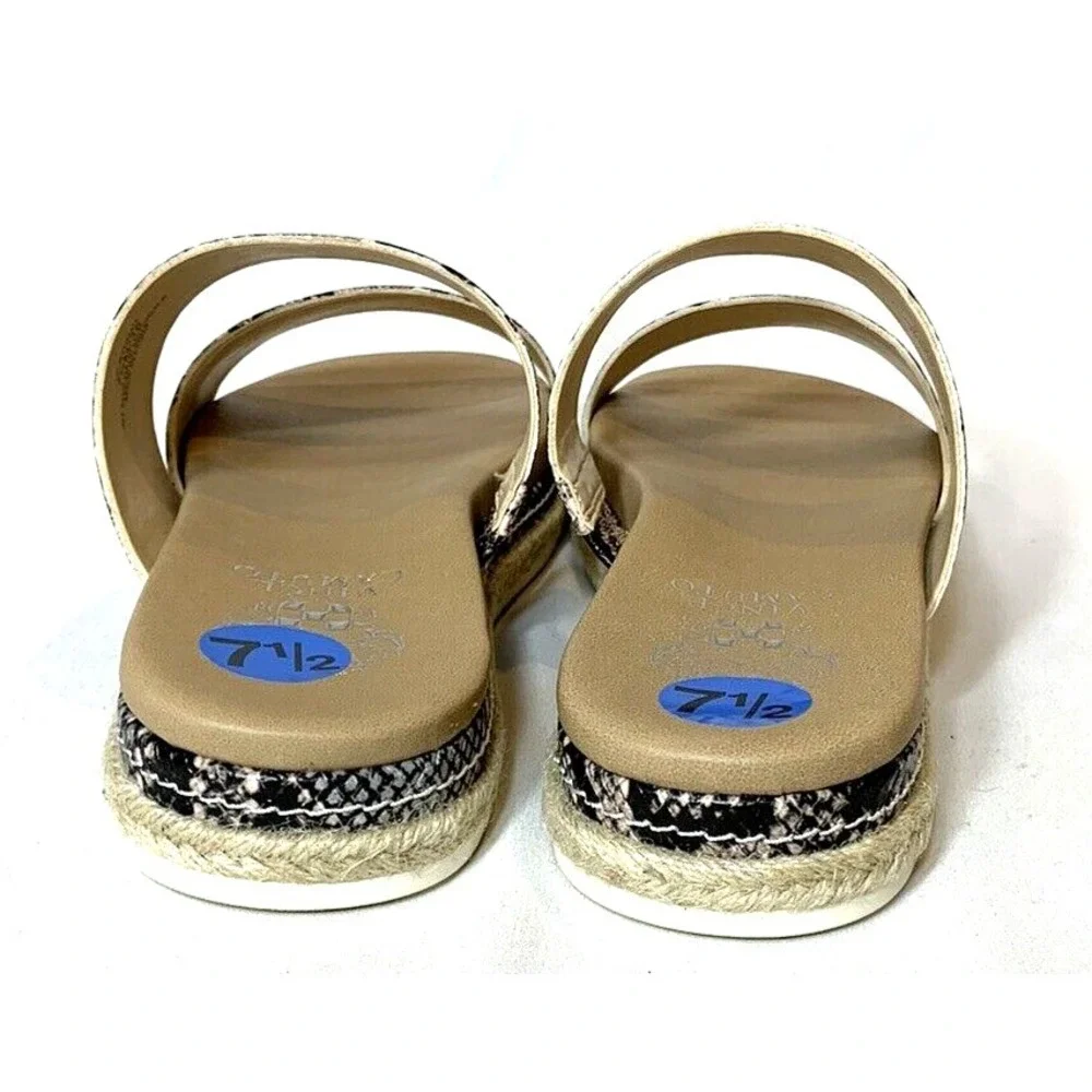 Vince‎ Camuto Sandals 7.5 / EU38 Snake Print Pink Platform Python Slide Rynnah